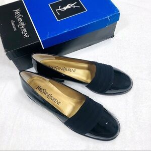 🔥Yves Saint Laurent vintage black patent flats